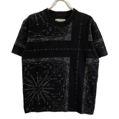 サカイ ×Dr.Woo 20-02343M ブラック バンダナプリント Tシャツ 2