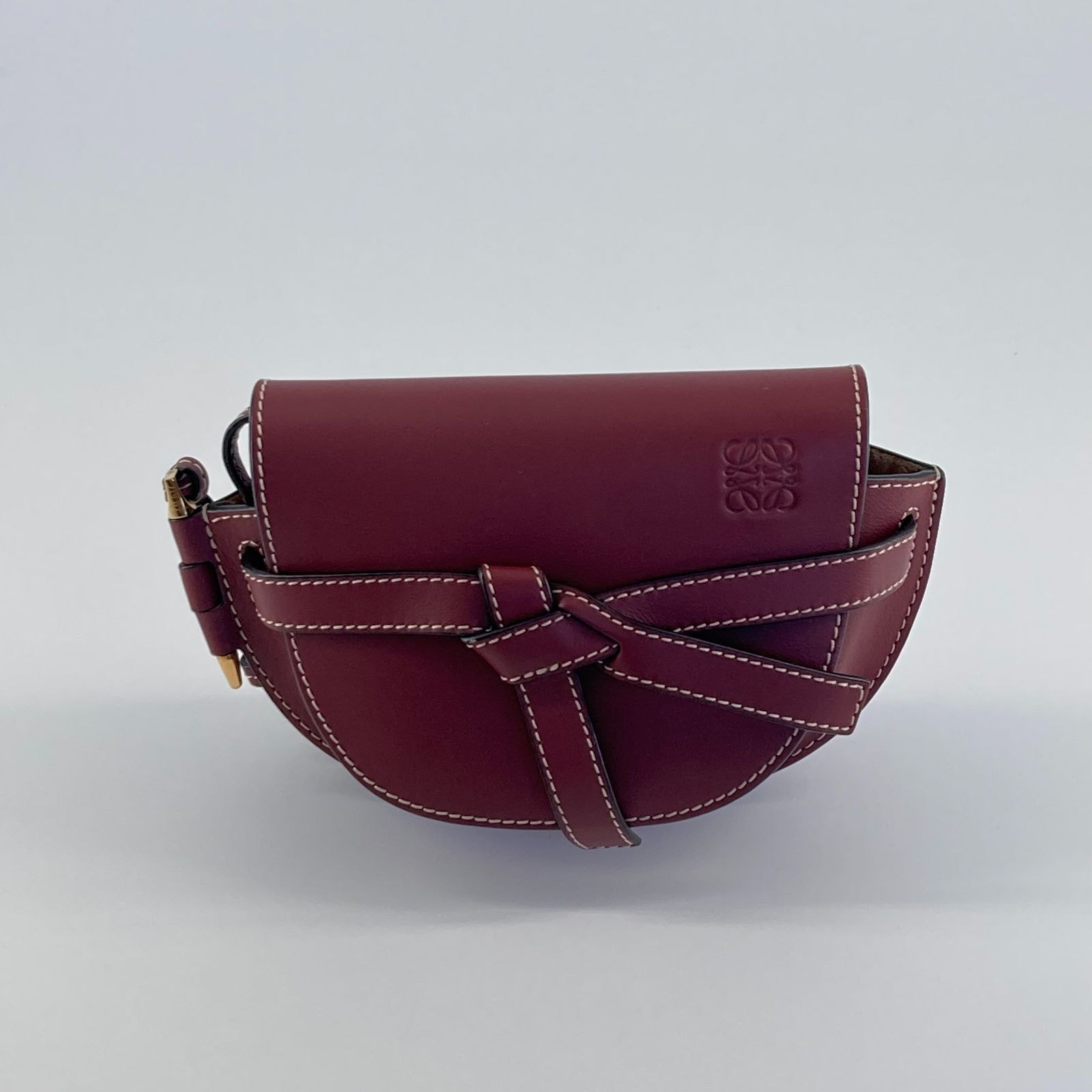 LOEWE(ロエベ) ゲートバッグ スモール ショルダーバッグ ボルドー