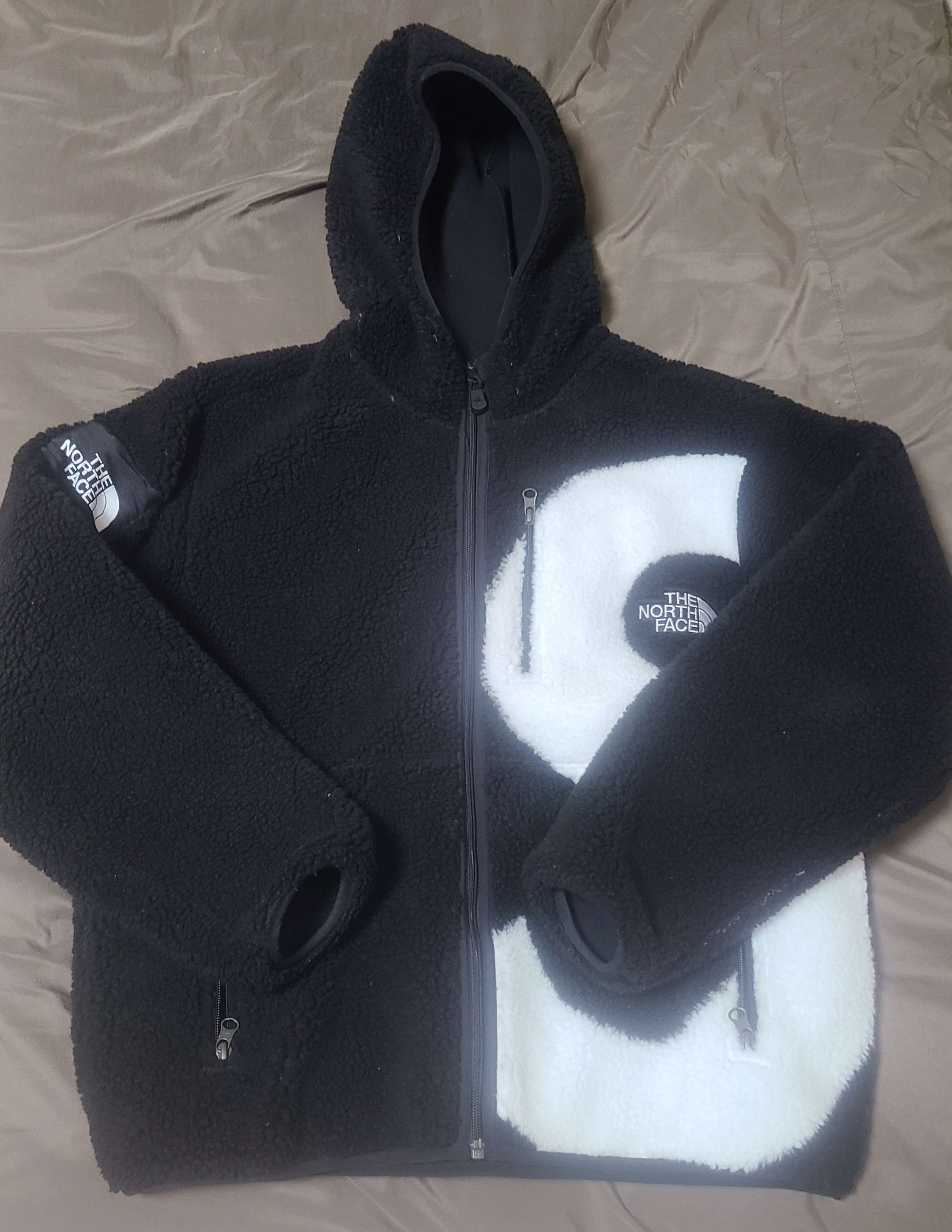 Supreme x The North Face S Logo Hooded Fleece Jacket "Black"