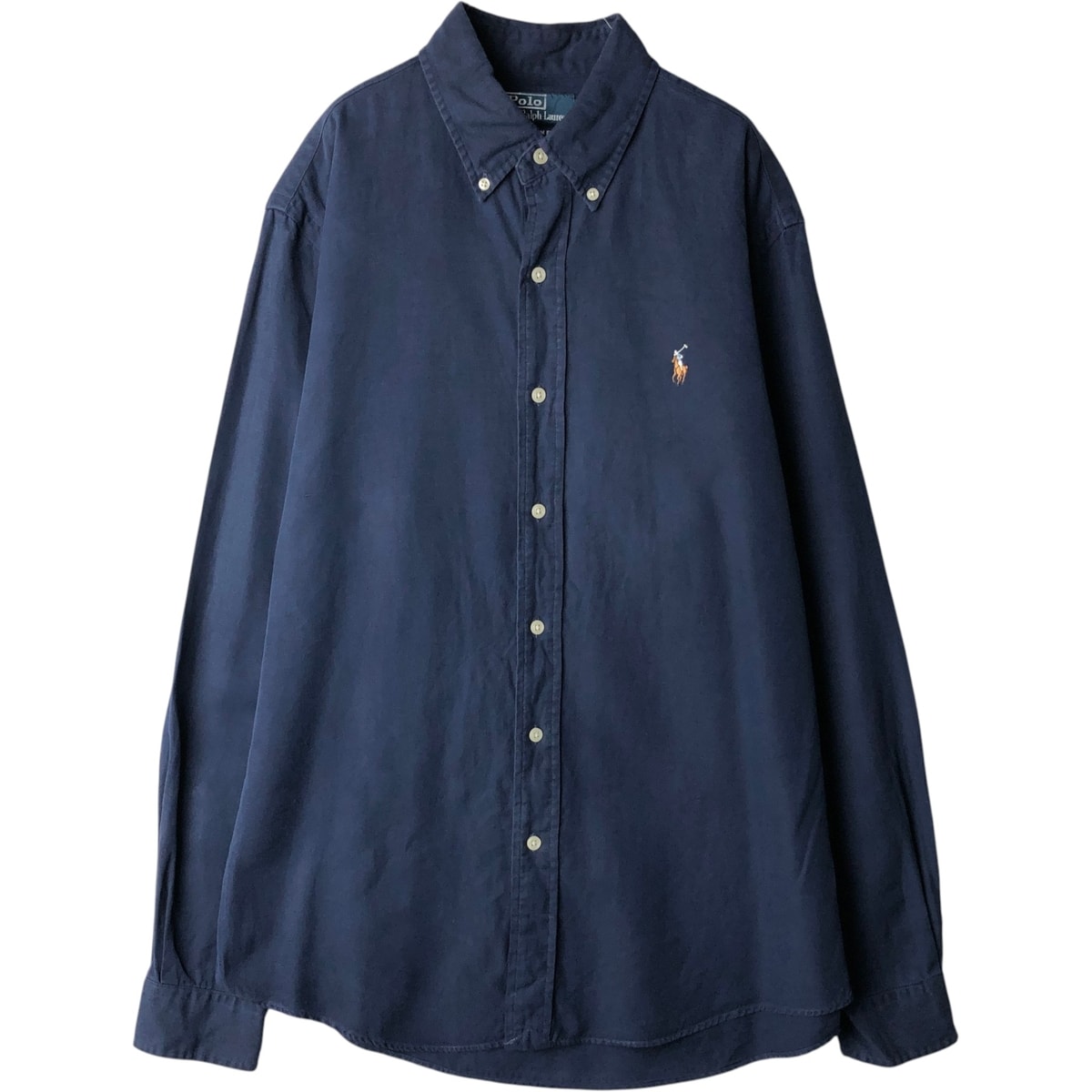 古着 ラルフローレン Ralph Lauren CUSTOM FIT 長袖 ボタンダウンシャツ メンズM相当/eaa634482