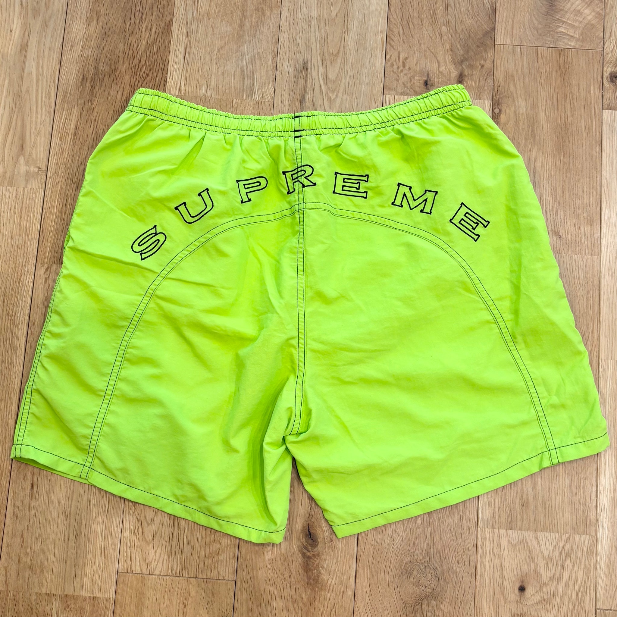 Supreme Arc Logo Water Short "Lime"