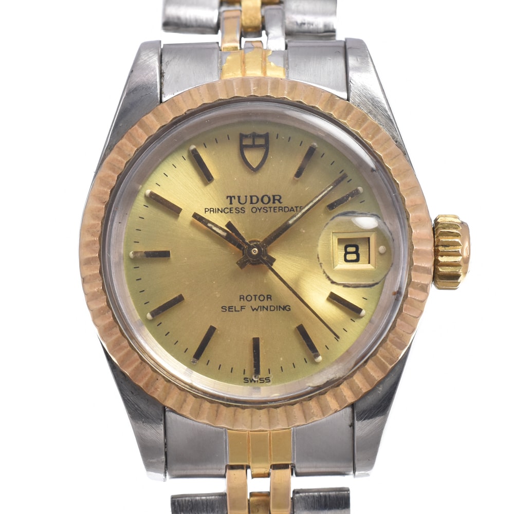 チューダー TUDOR 92413 プリンセス オイスターデイト Cal.2671 ゴールド 自動巻き レディース 腕時計 N#151084