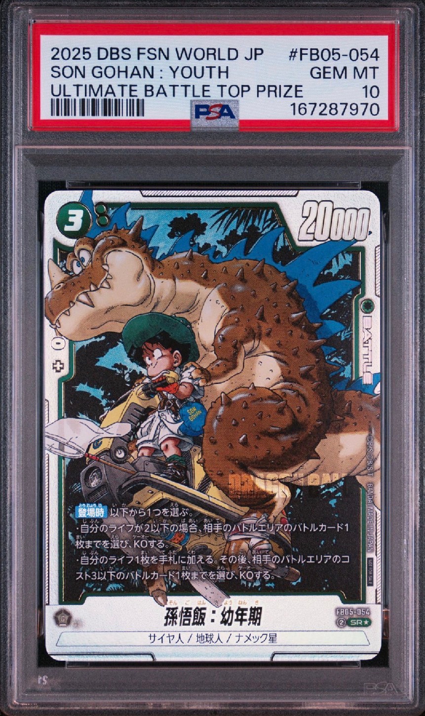 PSA10】孫悟飯：幼年期 SR☆ [FB05-054](フュージョンワールド