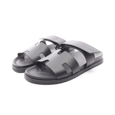 エルメス HERMES シプレ サンダル 靴 レザー メンズ ブラック系 【中古】