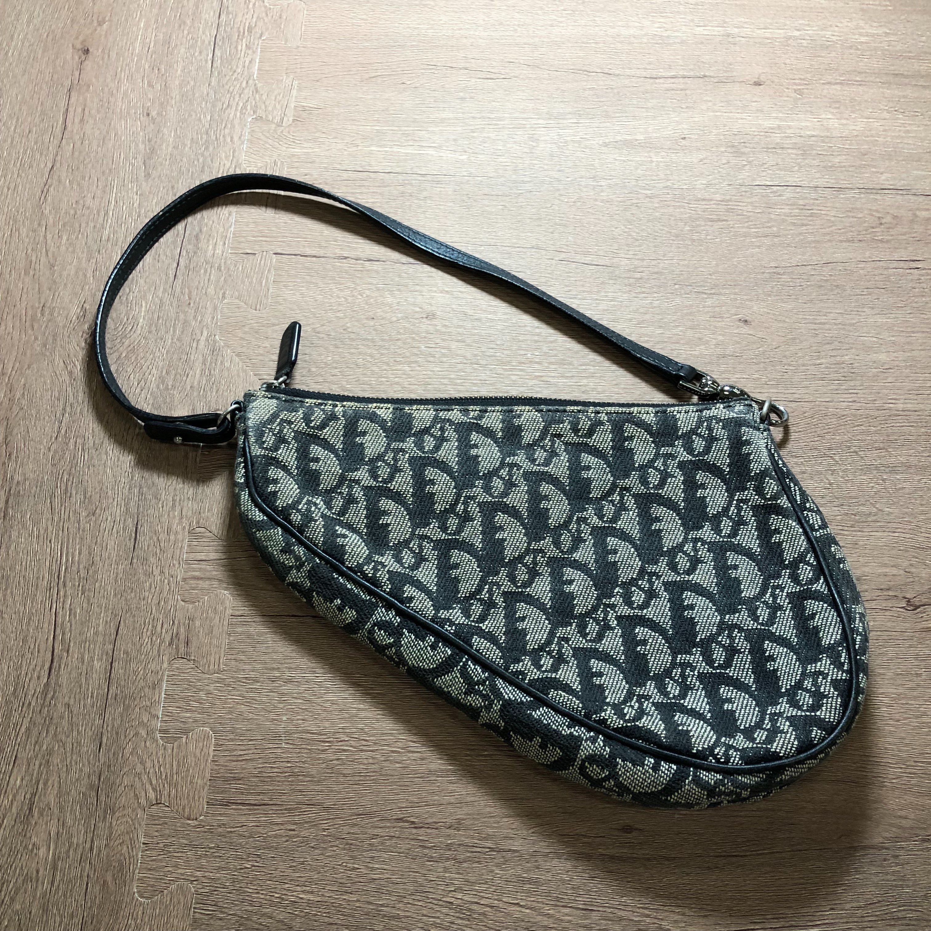 Dior Trotter Saddle Handle Bag "Navy"