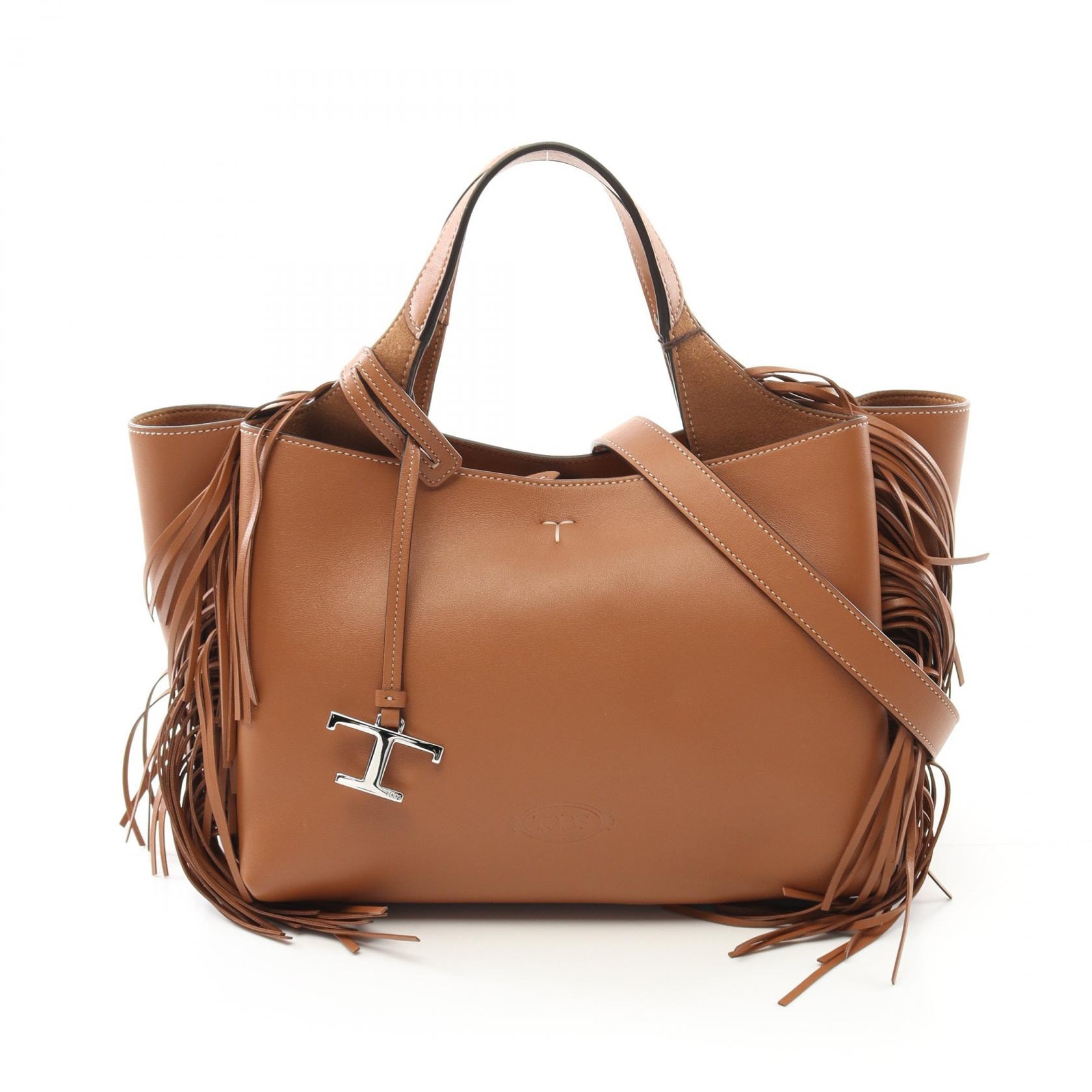 トッズ TOD'S ハンドバッグ バッグ レザー レディース ブラウン系 XBWAPAFL1F0XEAS410 【新品】