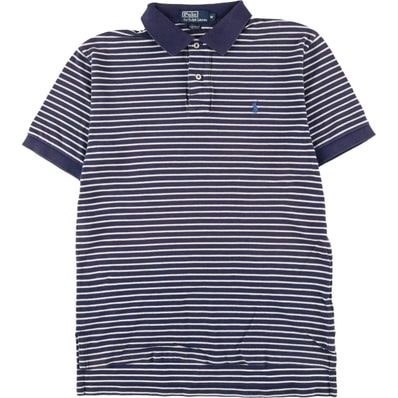 古着 ラルフローレン Ralph Lauren POLO by Ralph Lauren 半袖 ボーダー ポロシャツ メンズM相当/eaa562273