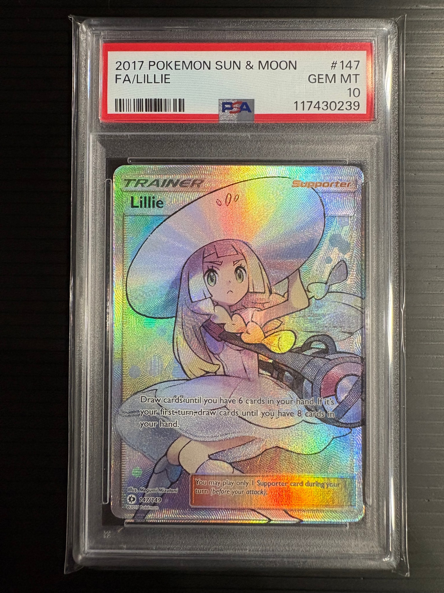 PSA10】リーリエ（帽子リーリエ） UR [147/149]【英語版】(サン&ムーン