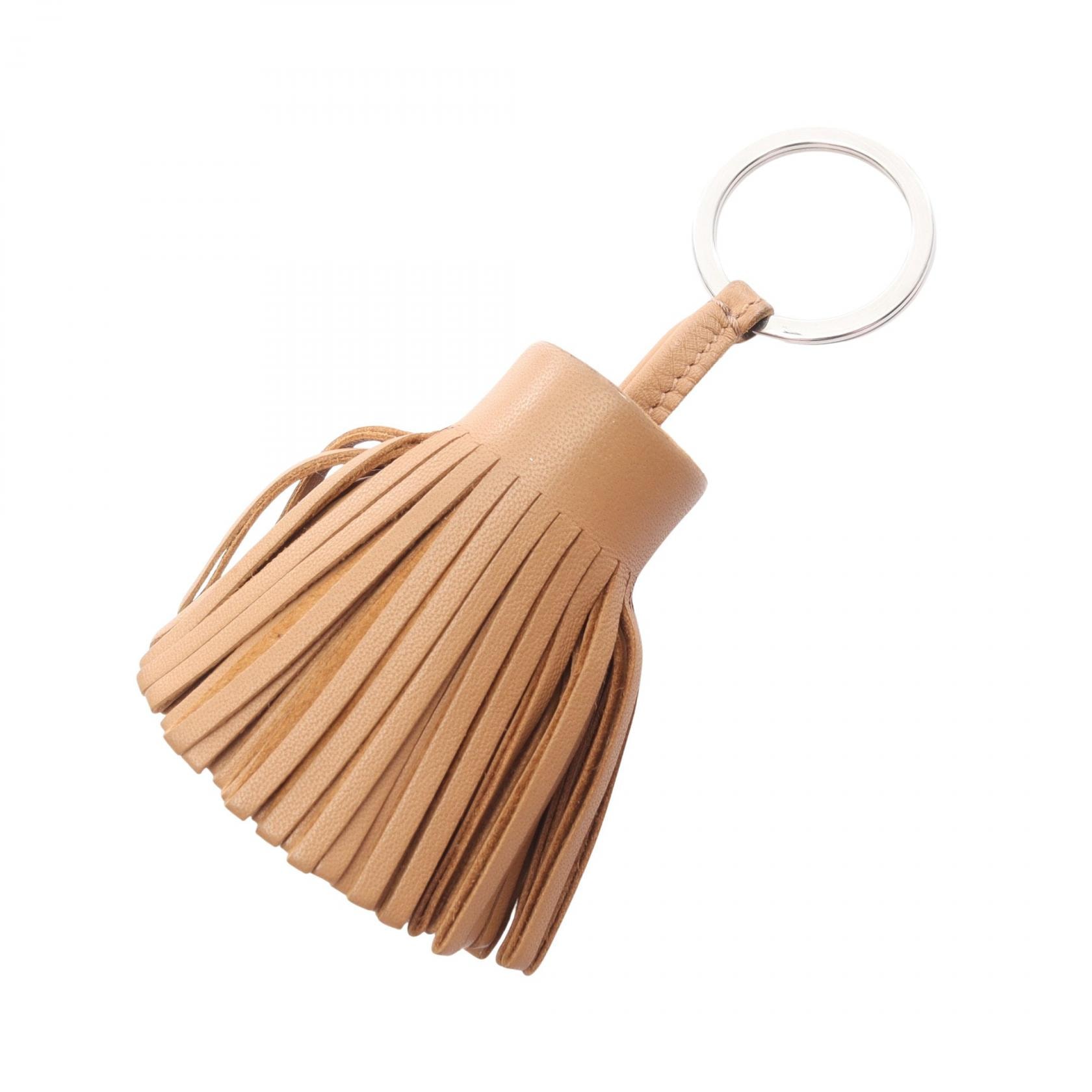 エルメス HERMES カルメン チャイ チャーム アクセサリー レザー アニョーミロ チャイ W刻印(2024年製造) レディース ブラウン系 【中古】