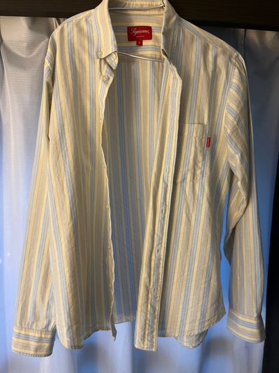 Supreme Stripe Oxford Shirt "Yellow"