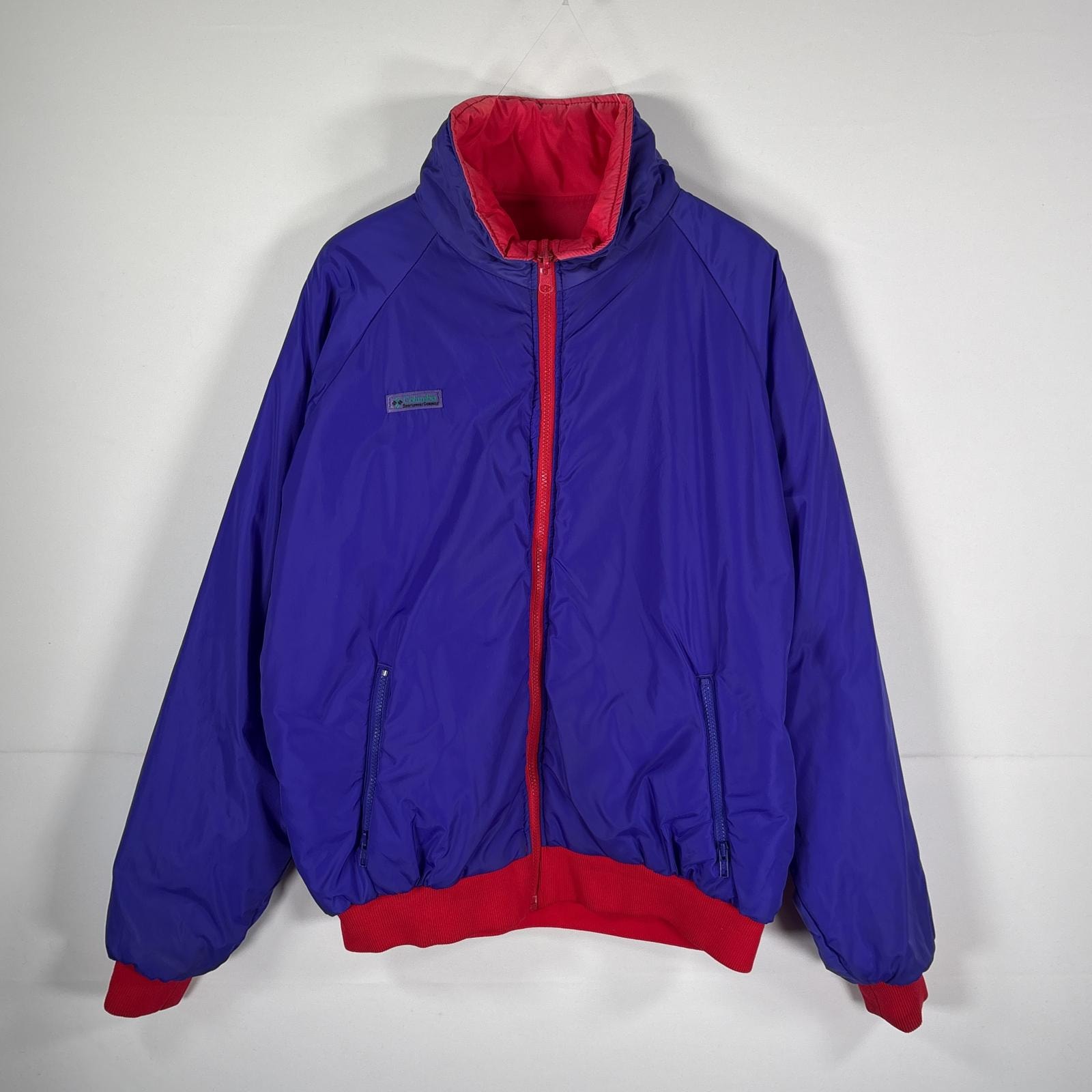 古着 80's~90's/80年代~90年代 ヴィンテージ コロンビア Columbia ナイロンジャケット リバーシブル XL  パープル メンズ