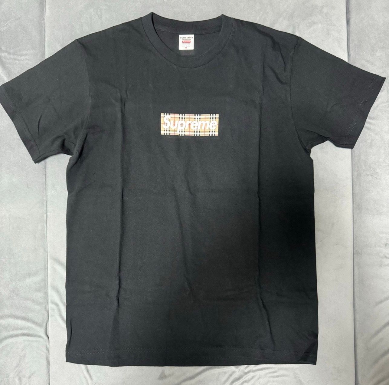 Supreme / Burberry Box Logo Tee "Black"