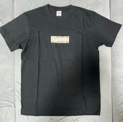 Supreme / Burberry Box Logo Tee "Black"