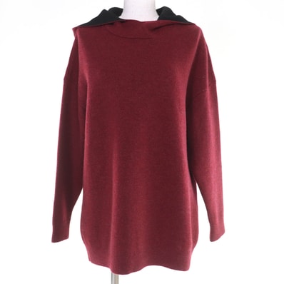 極美品 クリスチャンディオール ニット J’ADIR レッド系 レディース 40