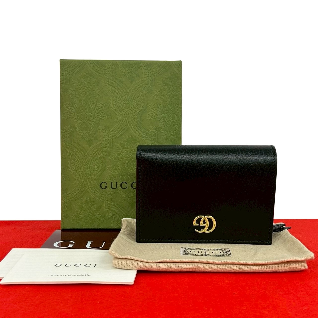 【6dd5105-k】グッチ 長財布 マイクログッチシマ 449391 レザー グレージュ シャンパンゴールド金具【中古】レディース GUCCI - 【6dd5105-k】グッチ 長財布 マイクログッチシマ 449391