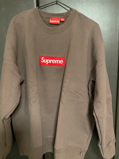 Supreme Box Logo Crewneck "Brown" (22FW)
