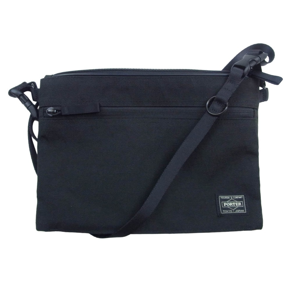 PORTER ポーター ショルダーバッグ HYBRID ハイブリッド SACOCHE サコッシュ ショルダーバッグ ブラック系【中古】