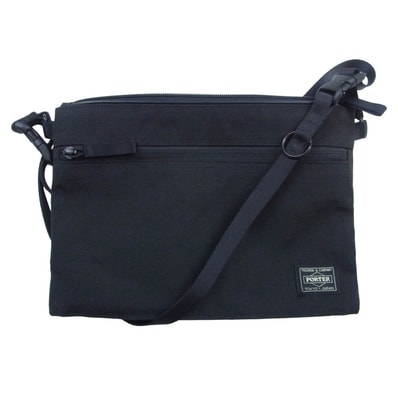 PORTER ポーター ショルダーバッグ HYBRID ハイブリッド SACOCHE サコッシュ ショルダーバッグ ブラック系【中古】