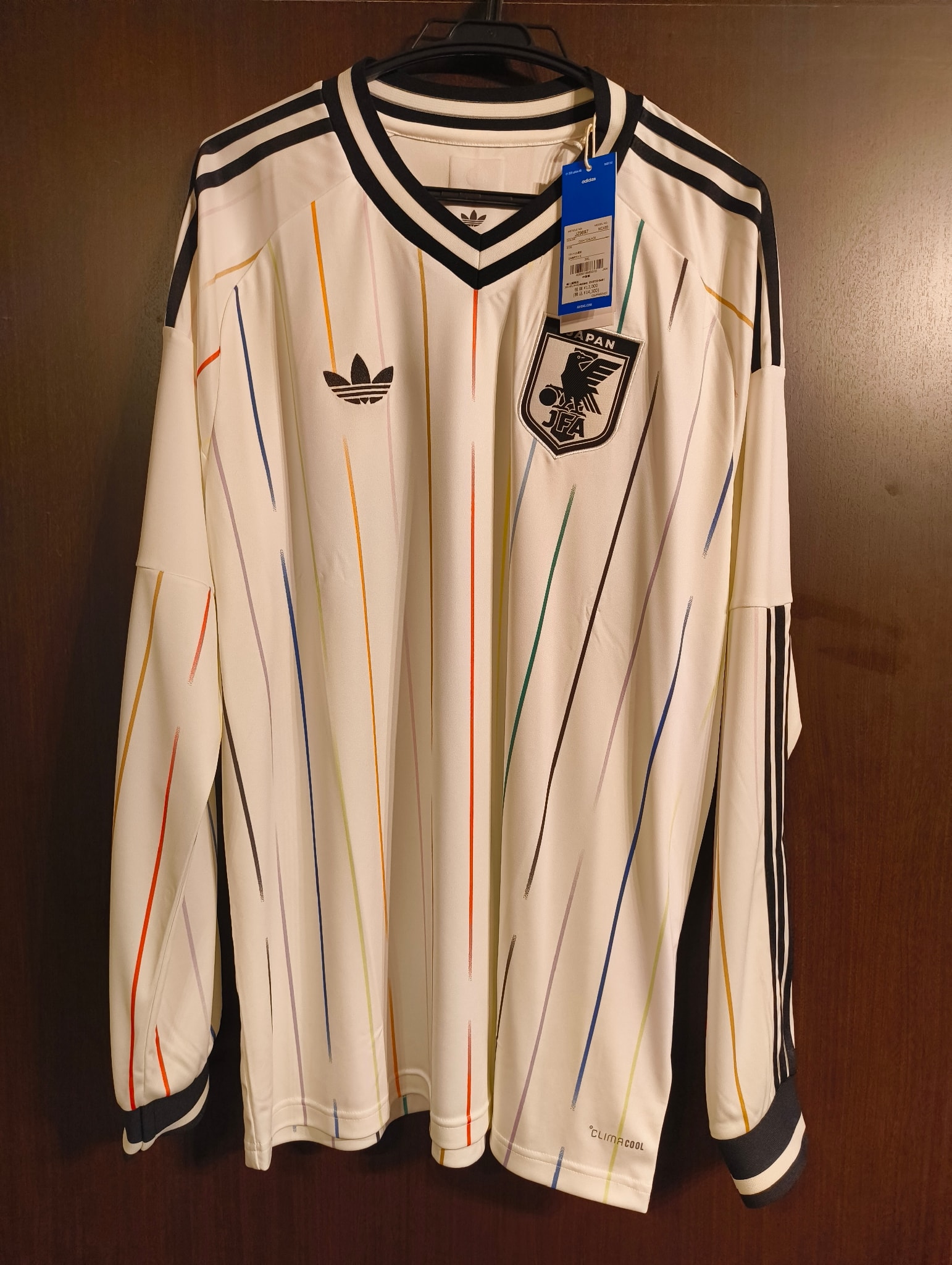 adidas Japan National Team 2026 Away Replica Jersey Long Sleeve "OffWhite/Black"