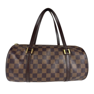 ルイ ヴィトン LOUIS VUITTON ハンドバッグ ダミエ パピヨン ダミエキャンバス ブラウン ゴールド レディース【中古】 z9029