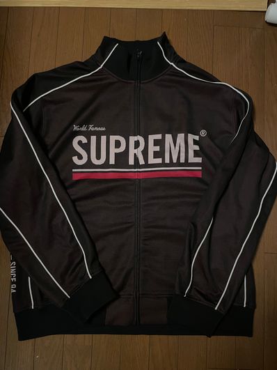 Supreme World Famous Jacquard Track Jacket "Black"