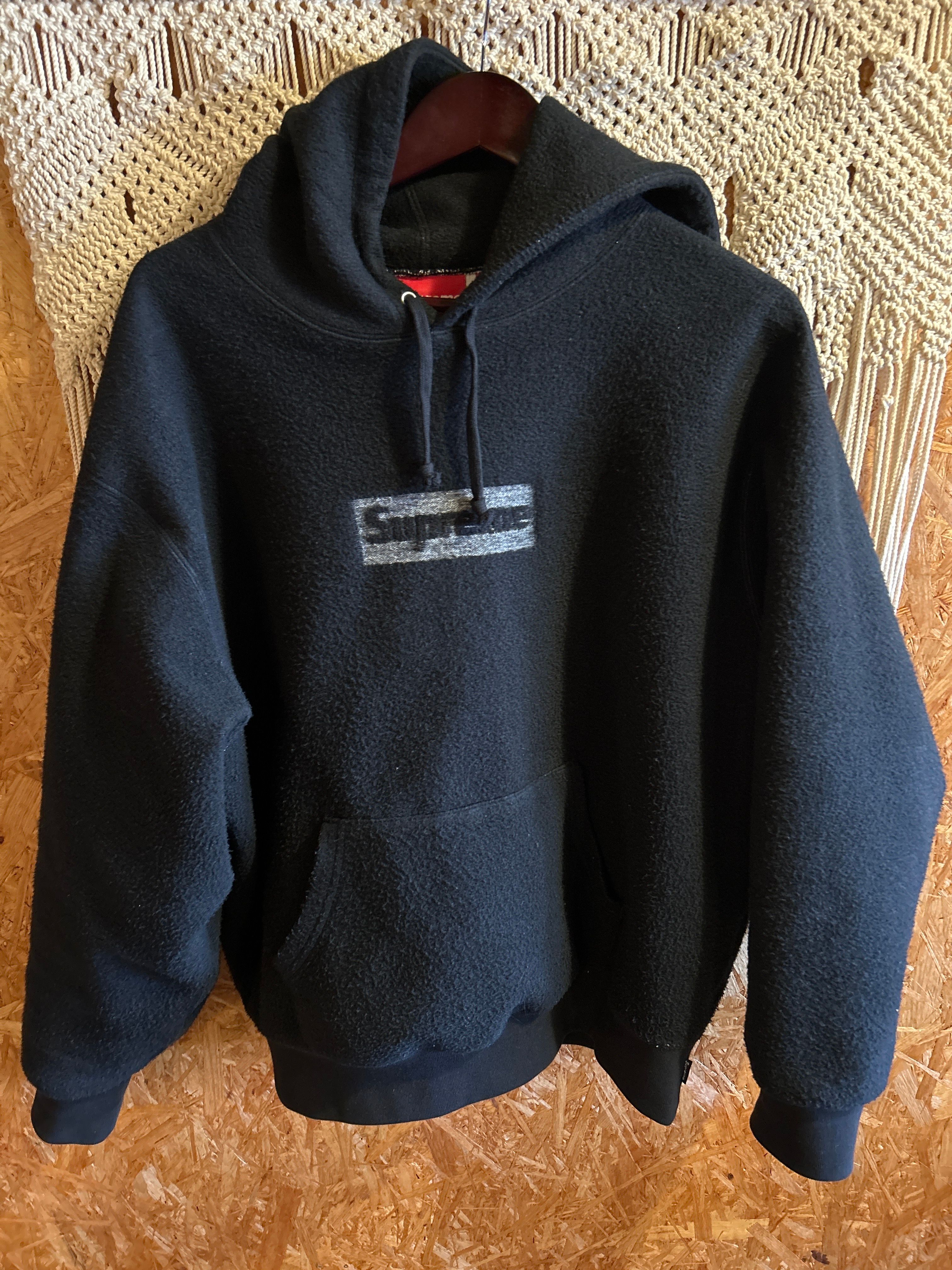 Supreme Inside Out Box Logo Hooded Sweatshirt "Black"