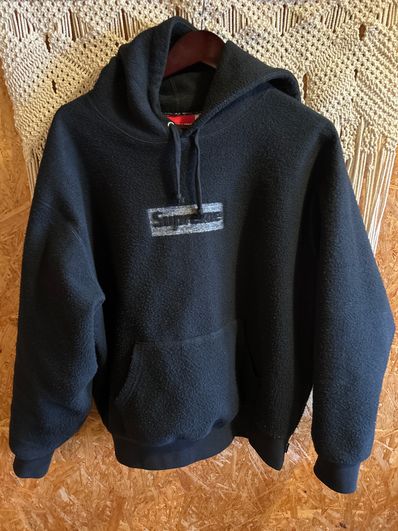 Supreme Inside Out Box Logo Hooded Sweatshirt "Black"