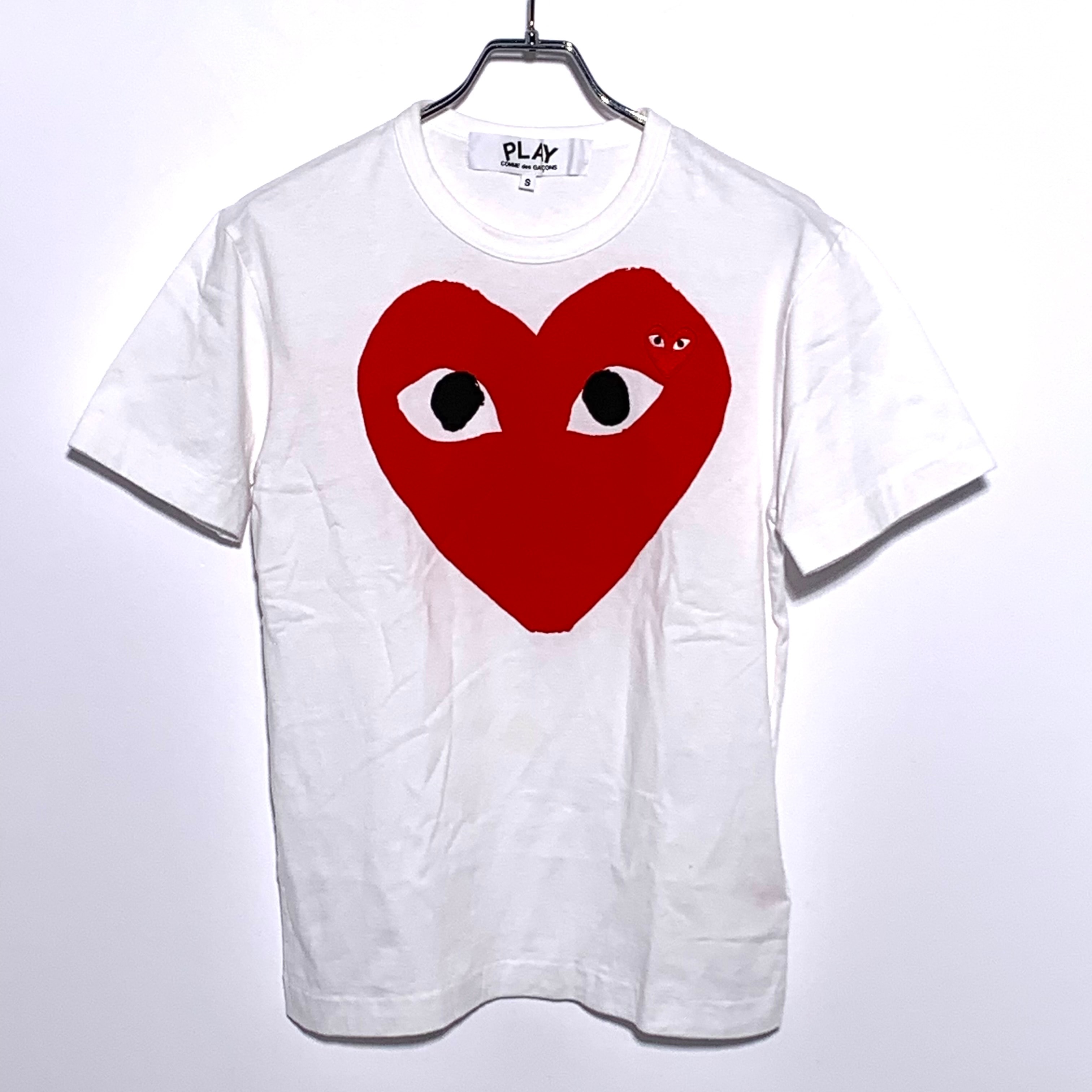 PLAY COMME des GARCONS PLAY HEART LOGO S/S T-SHIRT White