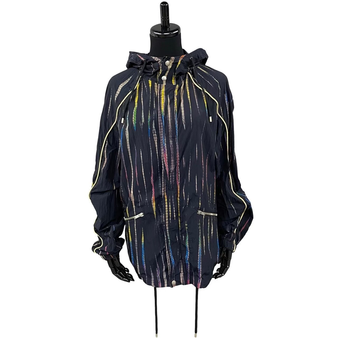 SAINT LAURENT PARIS サンローランパリ ストライプ ナイロン ブルゾン ブラック
11836