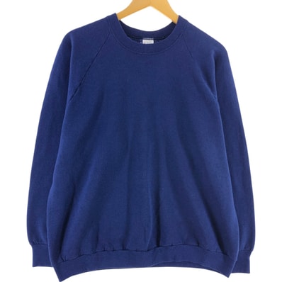 古着 90年代 フルーツオブザルーム FRUIT OF THE LOOM ラグランスリーブ 無地 ブランクスウェットシャツ トレーナー USA製 メンズXL相当 ヴィンテージ/eaa526513