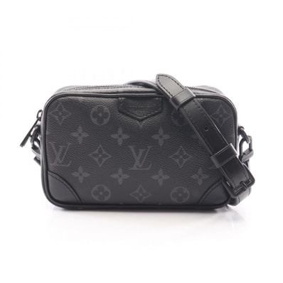 ルイ・ヴィトン LOUIS VUITTON トロカデロ ウェアラブルウォレット ショルダーバッグ バッグ PVCコーティングキャンバス レザー モノグラム・エクリプス メンズ ブラック系 M14253 【中古】