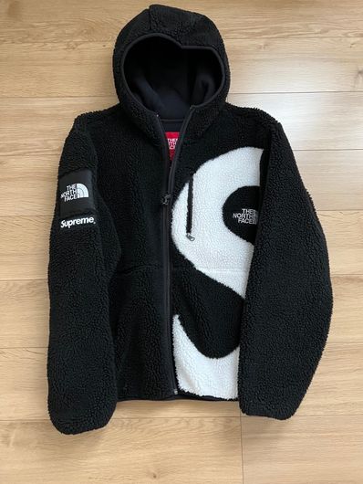 Supreme x The North Face S Logo Hooded Fleece Jacket "Black"
