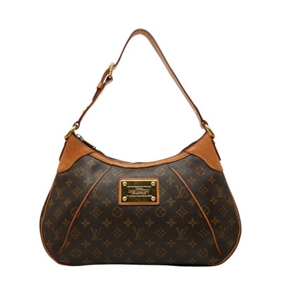 ルイ ヴィトン モノグラム テムズGM ワンショルダーバッグ M56383 ブラウン PVC レザー レディース LOUIS VUITTON 【中古】