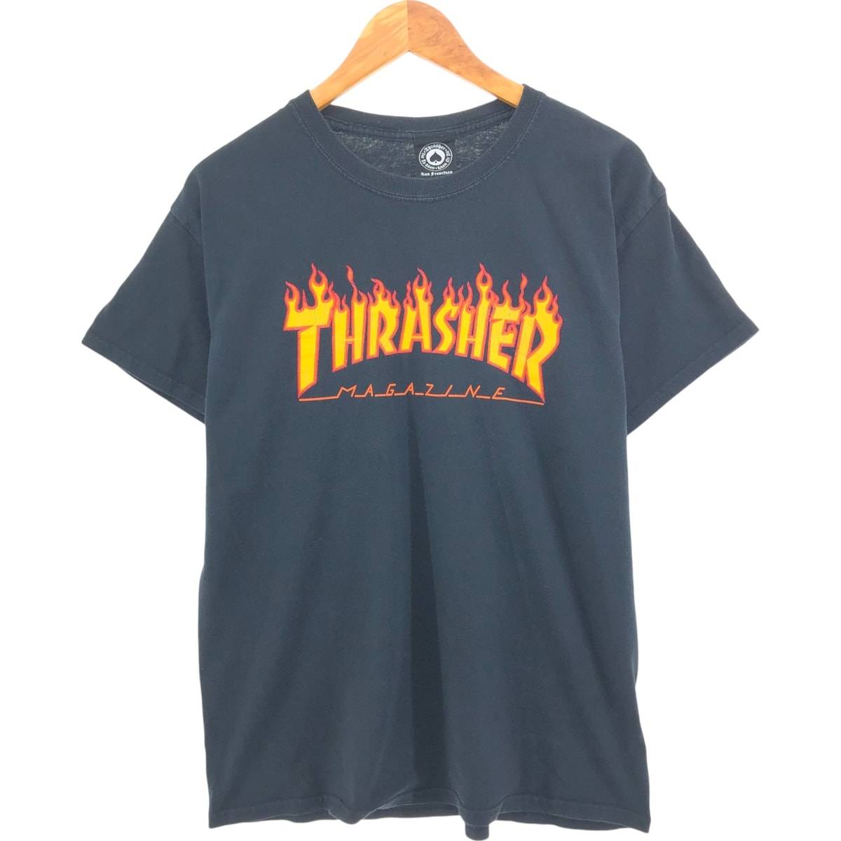 古着 スラッシャー THRASHER ファイヤーパターン サーフ スケートTシャツ メンズL相当/eaa562497