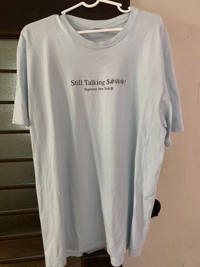 Supreme Still Talking Tee "Pale Blue"
