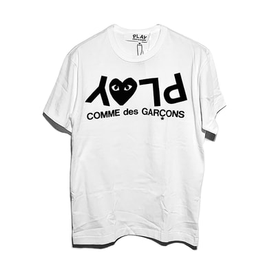 COMME des GARCONS PLAY CDG AX-T068-051 "White"