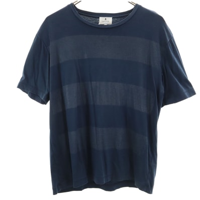 LANVIN en Bleu ランバンオンブルー 日本製 半袖 Tシャツ 48 ネイビー