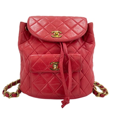 シャネル CHANEL ラムスキン マトラッセ リュック・デイパック【中古】