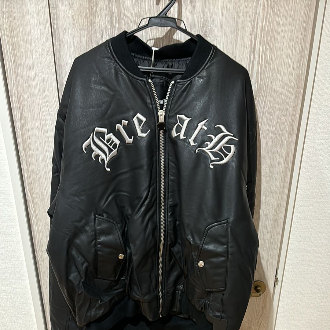  F.M.C.D SYNTHETIC LEATHER BOMBER JKT 