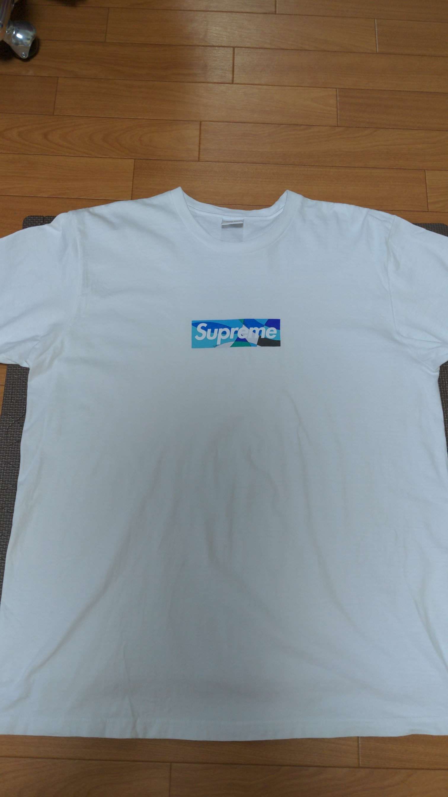 Supreme / Emilio Pucci® Box Logo Tee "White/Blue"