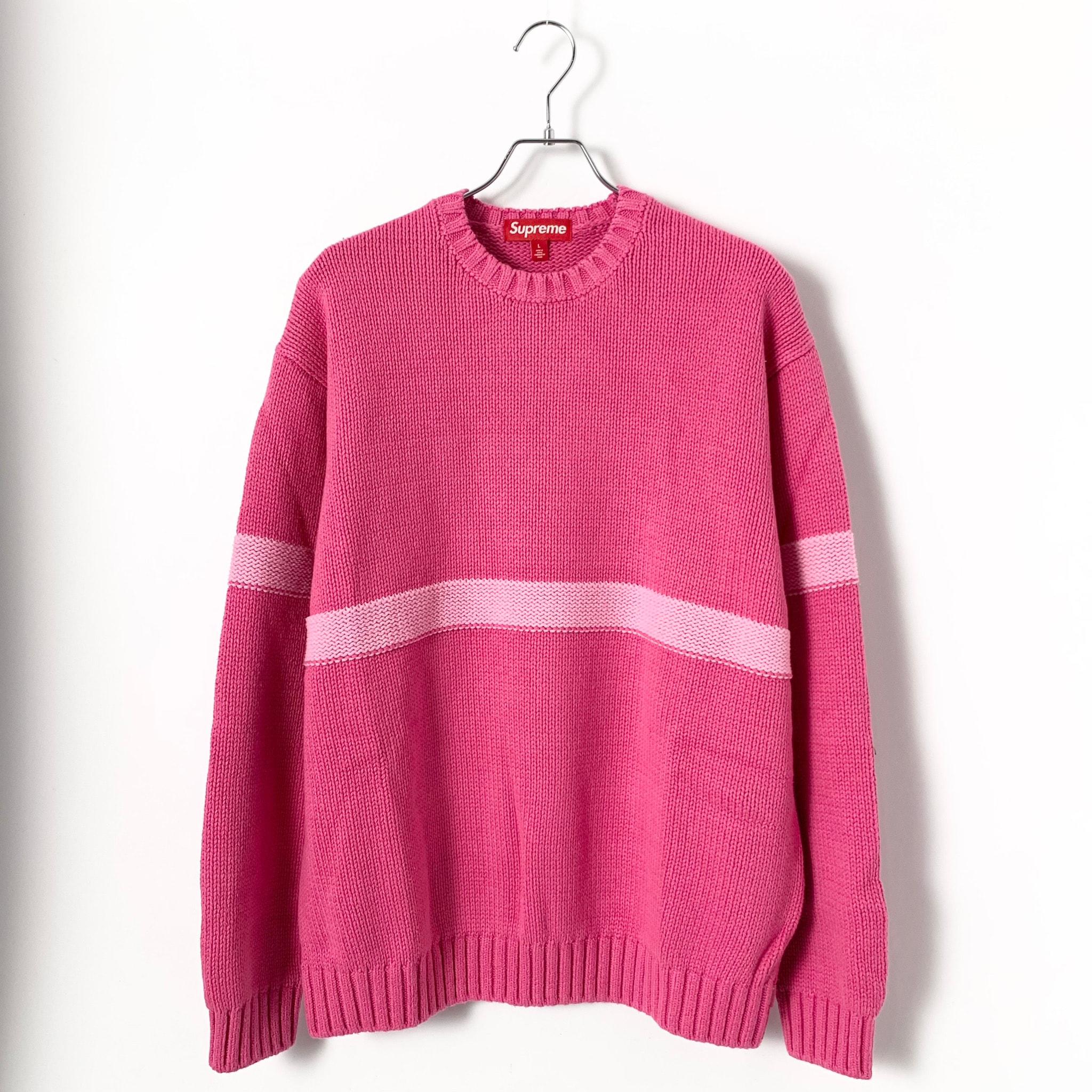 Supreme Tonal Applique Sweater "Dark Pink"