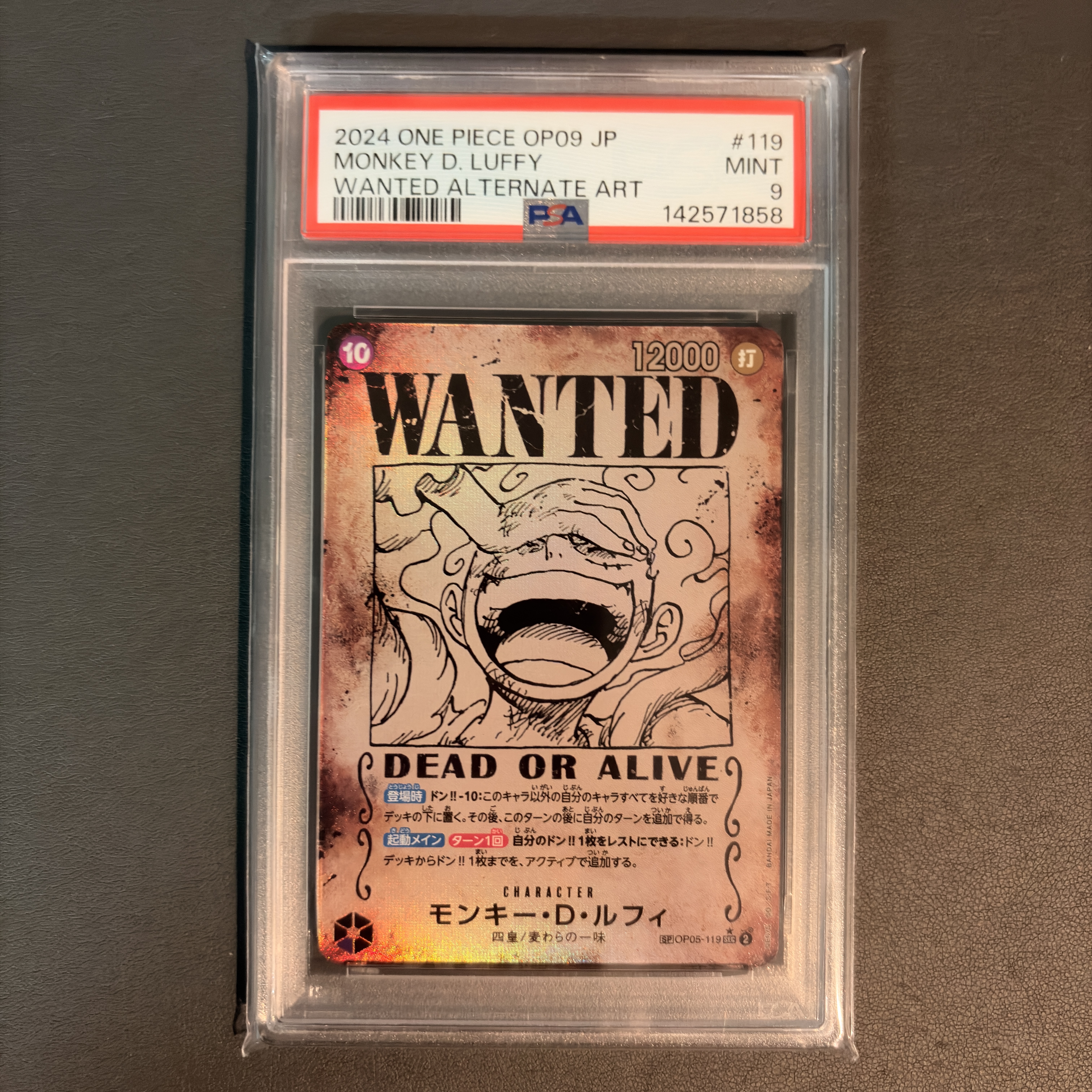 PSA10】モンキー・D・ルフィ：手配書 SEC-SPC [OP05-119](ブースター