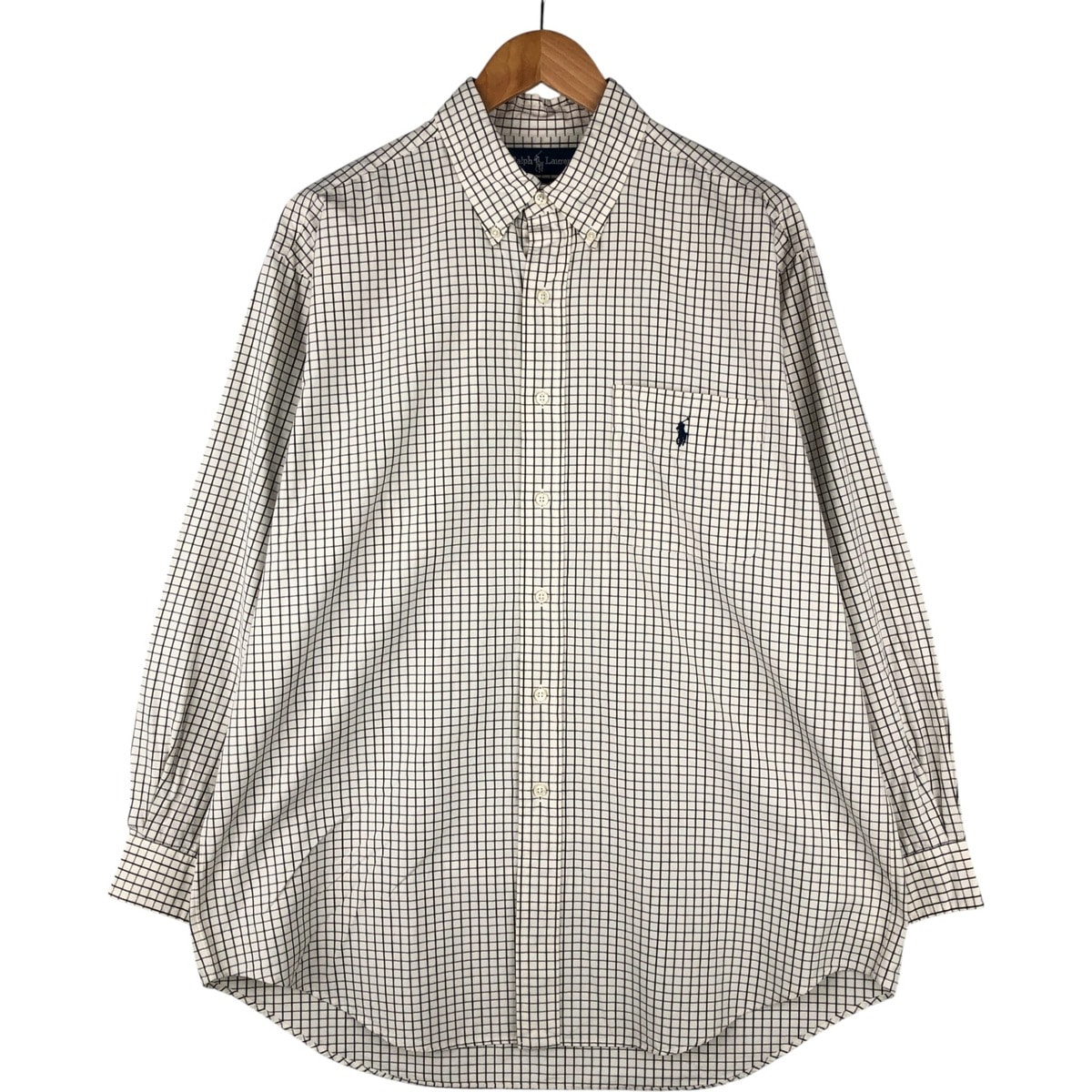 古着 ラルフローレン Ralph Lauren YARMOUTH 長袖 ボタンダウンチェックシャツ メンズXL相当/eaa593748
