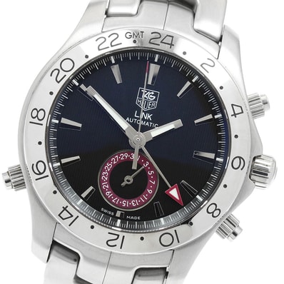 ☆良品 タグホイヤー リンク GMT デイト WJF2115 メンズ 【中古】