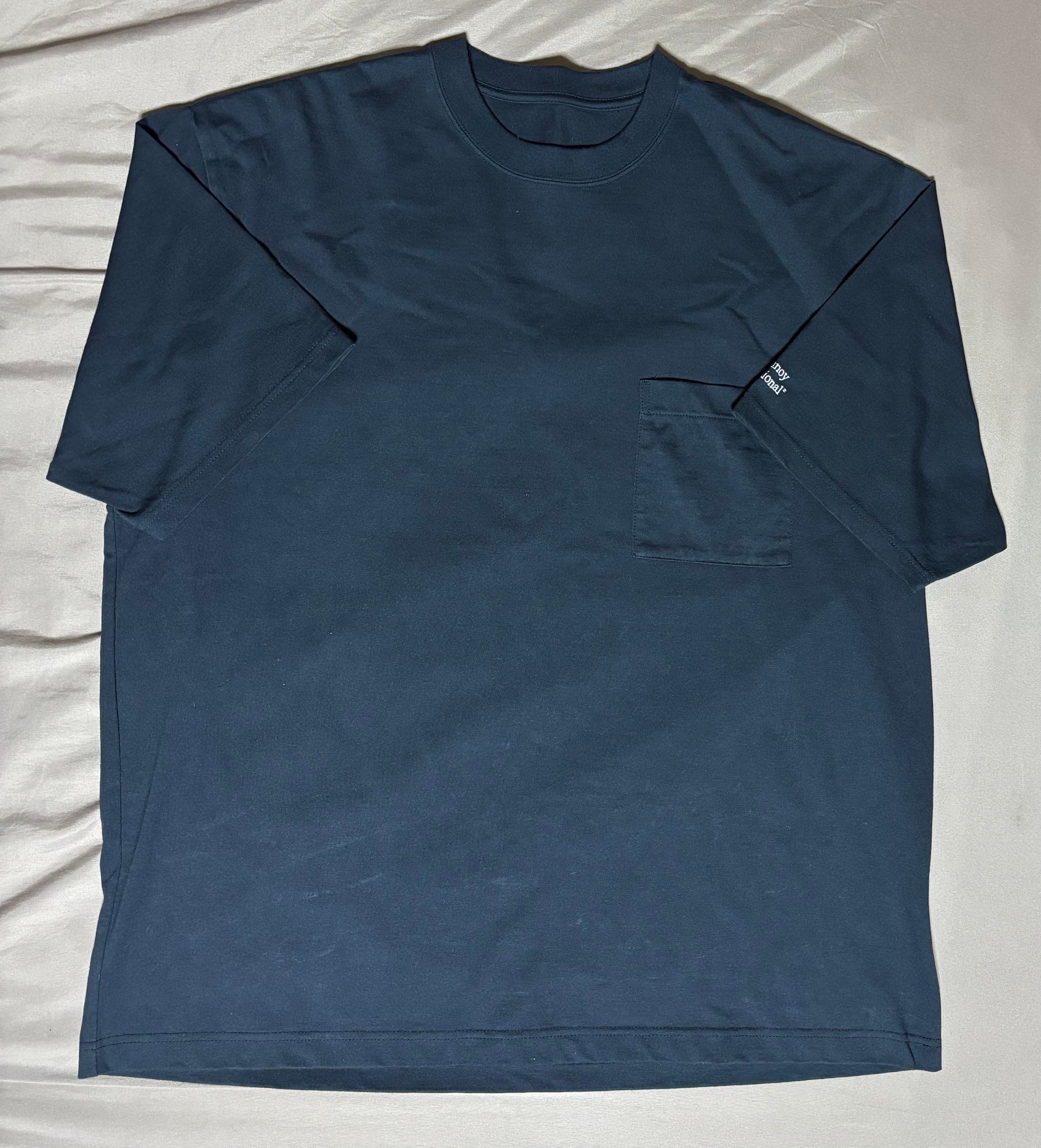 エンノイ 22SS ポケット Tシャツ "ネイビー" SS22BRENCT04NTL