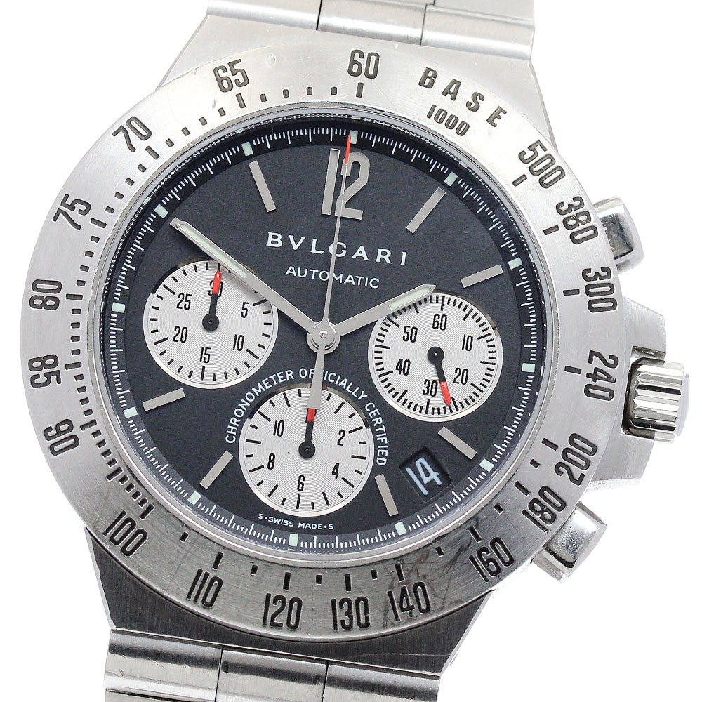 ブルガリ ディアゴノ タキメトリック CH40STA メンズ 【中古】