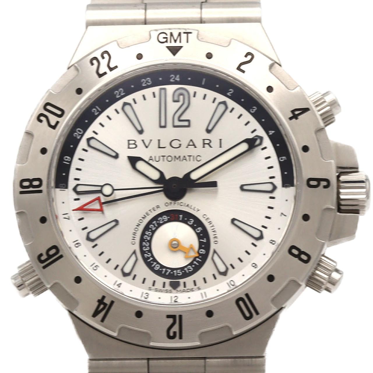 【ノーメンテナンス還元価格】ブルガリ ディアゴノプロフェッショナルGMT GMT40S/GMT40C5SSD SS 自動巻