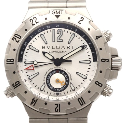 【ノーメンテナンス還元価格】ブルガリ ディアゴノプロフェッショナルGMT GMT40S/GMT40C5SSD SS 自動巻