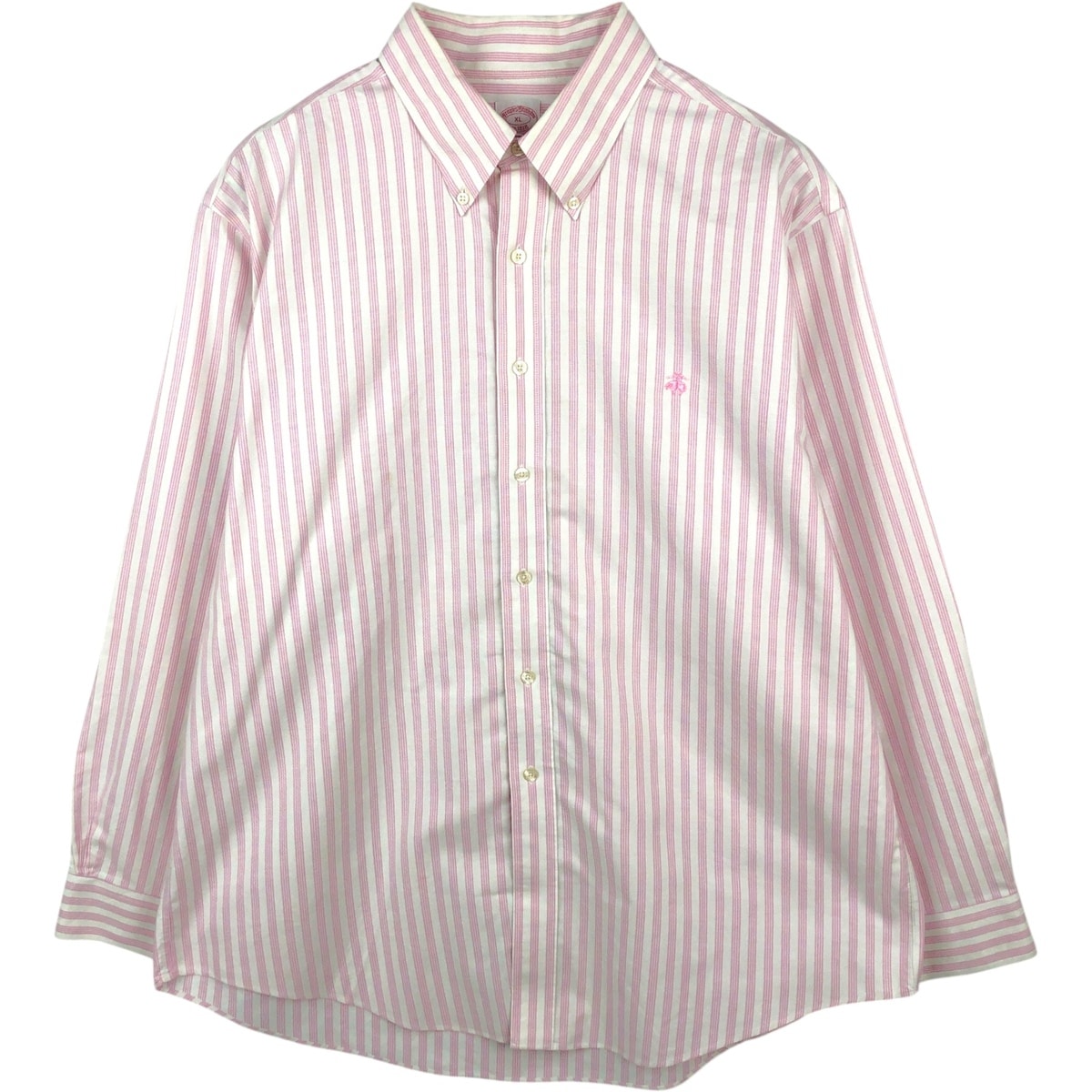 古着 ブルックスブラザーズ Brooks Brothers Est.1818 長袖 ボタンダウンストライプシャツ メンズXL相当/eaa662819