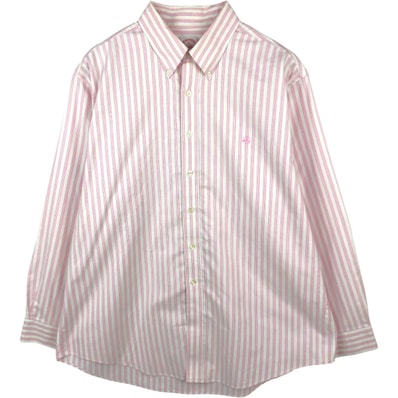 古着 ブルックスブラザーズ Brooks Brothers Est.1818 長袖 ボタンダウンストライプシャツ メンズXL相当/eaa662819